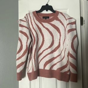 ELOQUII pink striped sweater